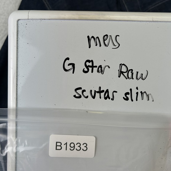 G-Star RAW Scutar Slim Jacket Mens Small Blue Denim Sustainable Workwear Button - Picture 16 of 16